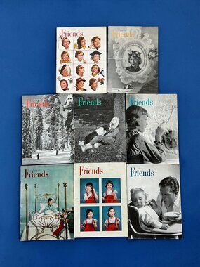 8 Vintage Friends Magazine Lot Fashion Sports Cars Old Ad Paper Ephemera 50s